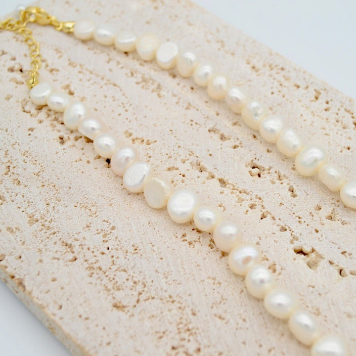 "Lucia" - Freshwater Pearl Necklace - Aella Design Jewelry