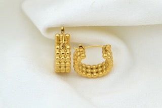 Aella Jewelry - Gold Plated Stainless Steel Earrings Collection