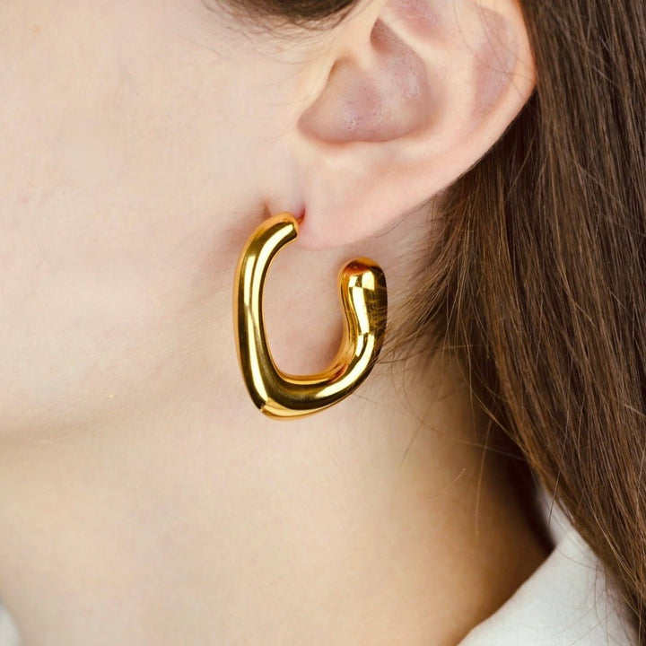 "Amalthea" - Hoop Statement Earrings - Aella Design Jewelry