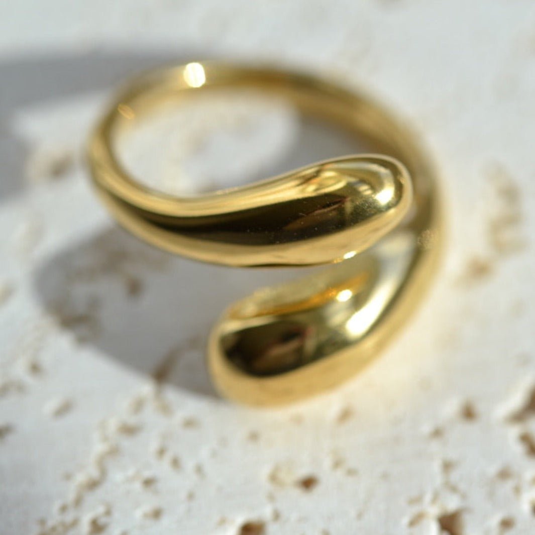 "Amphitrite" - Open Size Snake Ring - Aella Design Jewelry