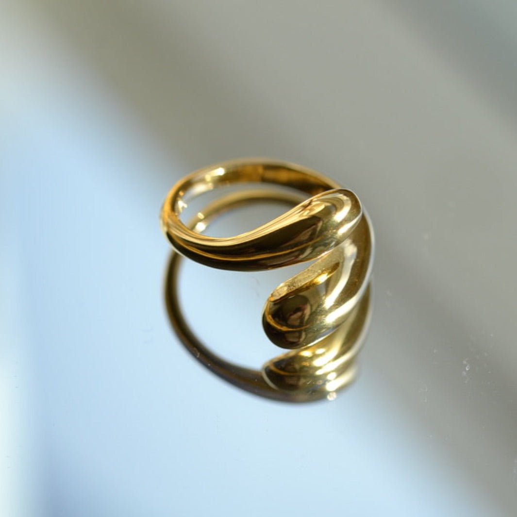 "Amphitrite" - Open Size Snake Ring - Aella Design Jewelry