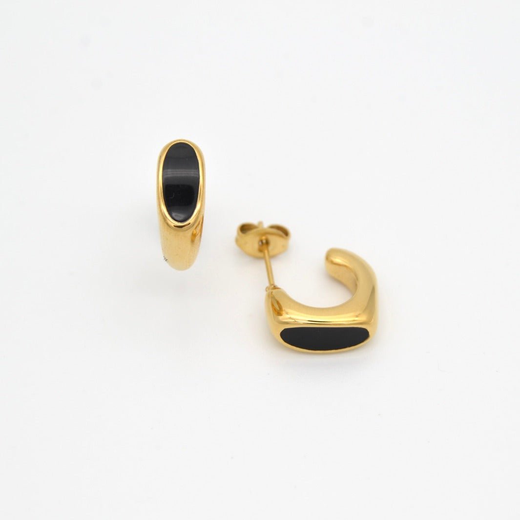 "Andromeda" - Enamel Stud Earrings - Aella Design Jewelry