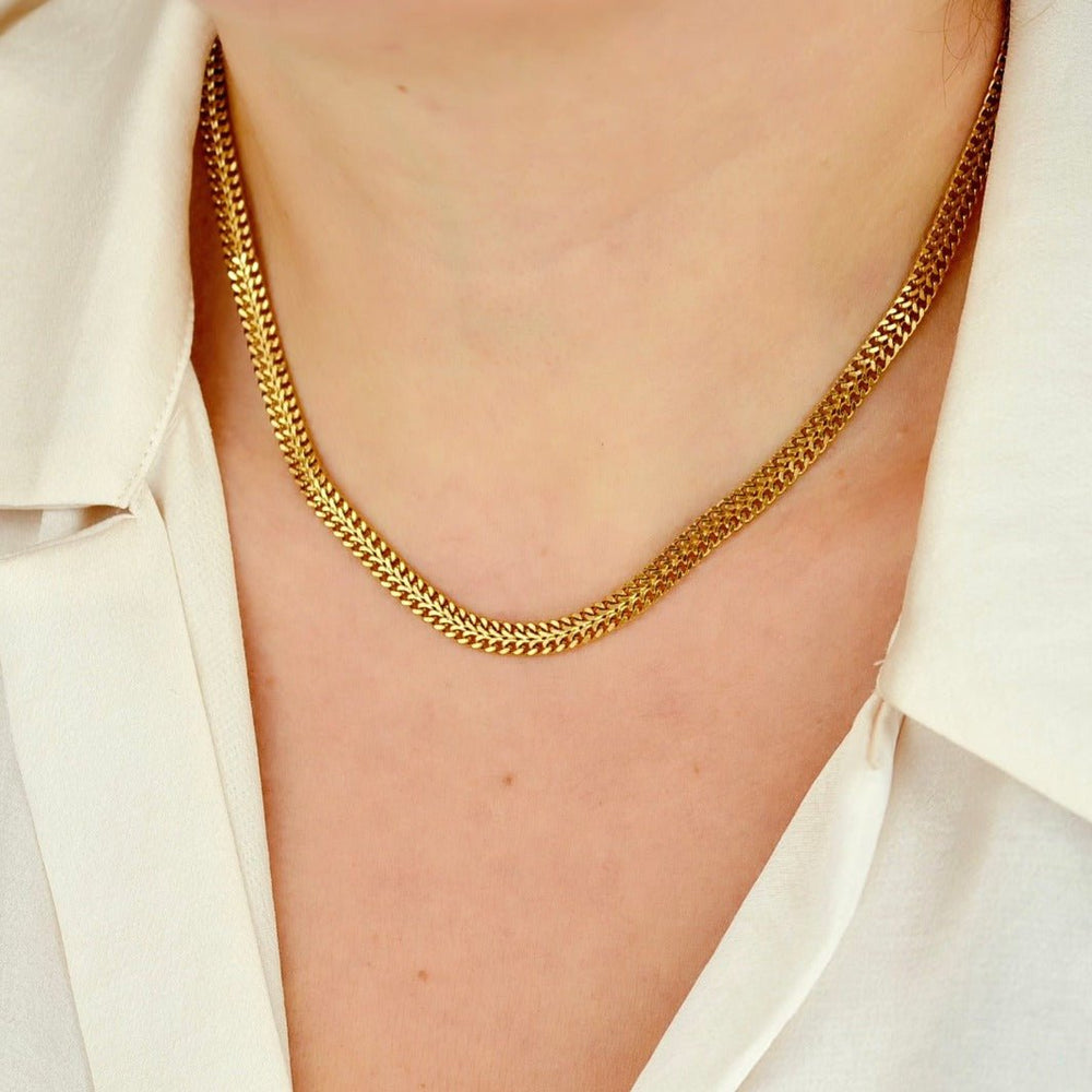 "Astydameia" - Flat Chain Necklace - Aella Design Jewelry