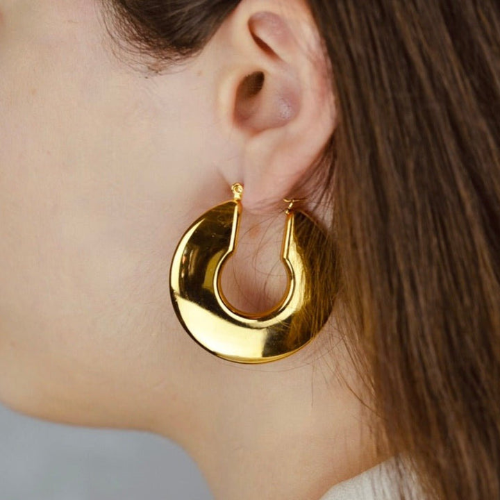 "Athena" - Maximalist Hoop Earrings - Aella Design Jewelry