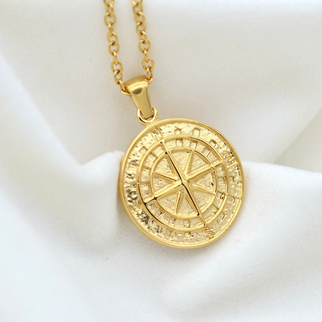 "Canis" - Unisex Compass Necklace - Aella Design Jewelry