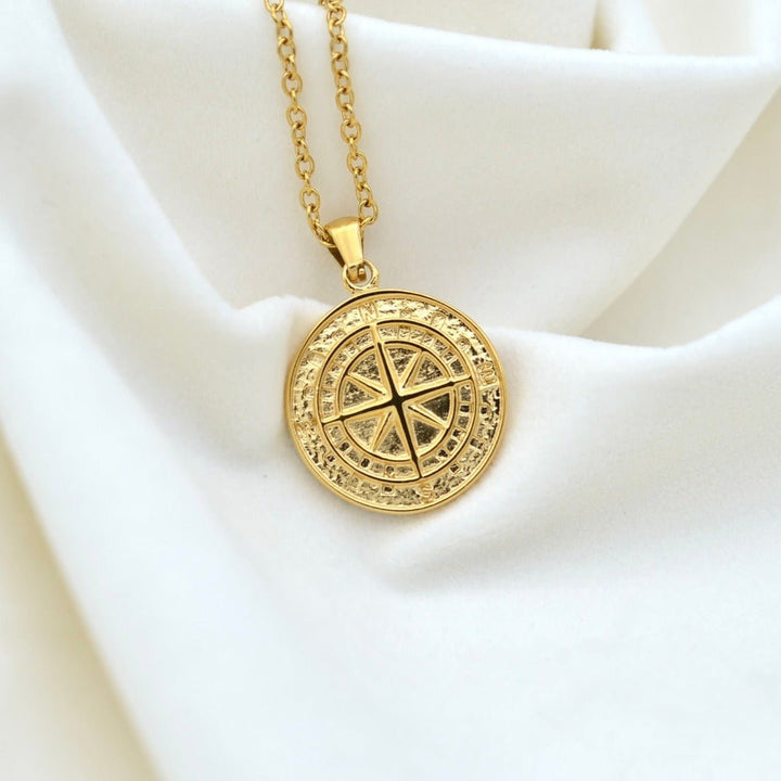 "Canis" - Unisex Compass Necklace - Aella Design Jewelry