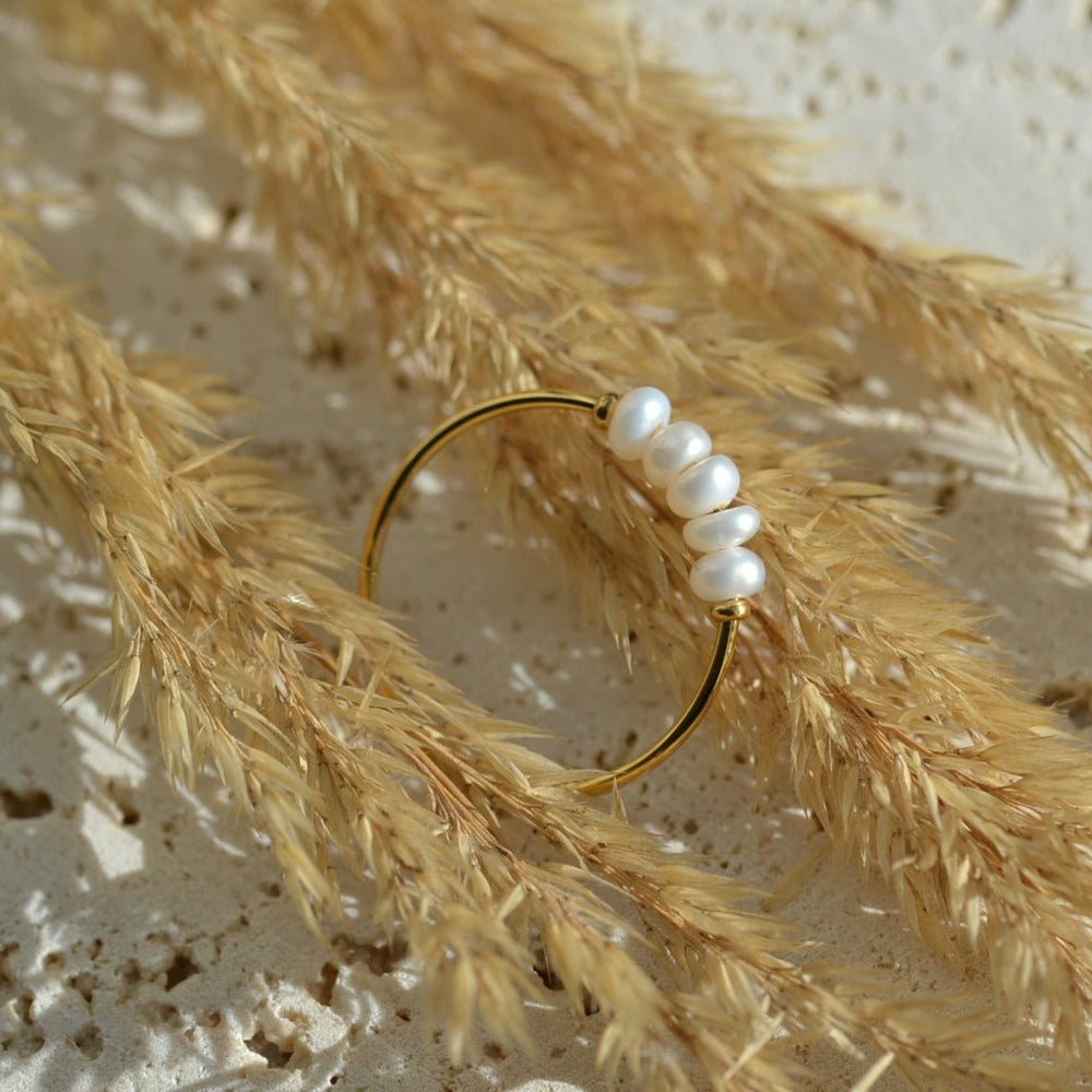 "Euphrosyne" - Fresh Water Pearl Ring - Aella Design Jewelry