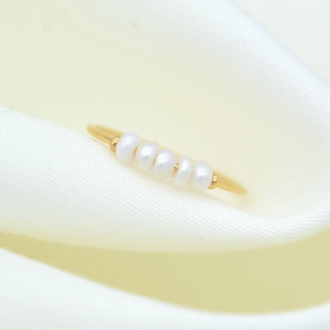 "Euphrosyne" - Fresh Water Pearl Ring - Aella Design Jewelry