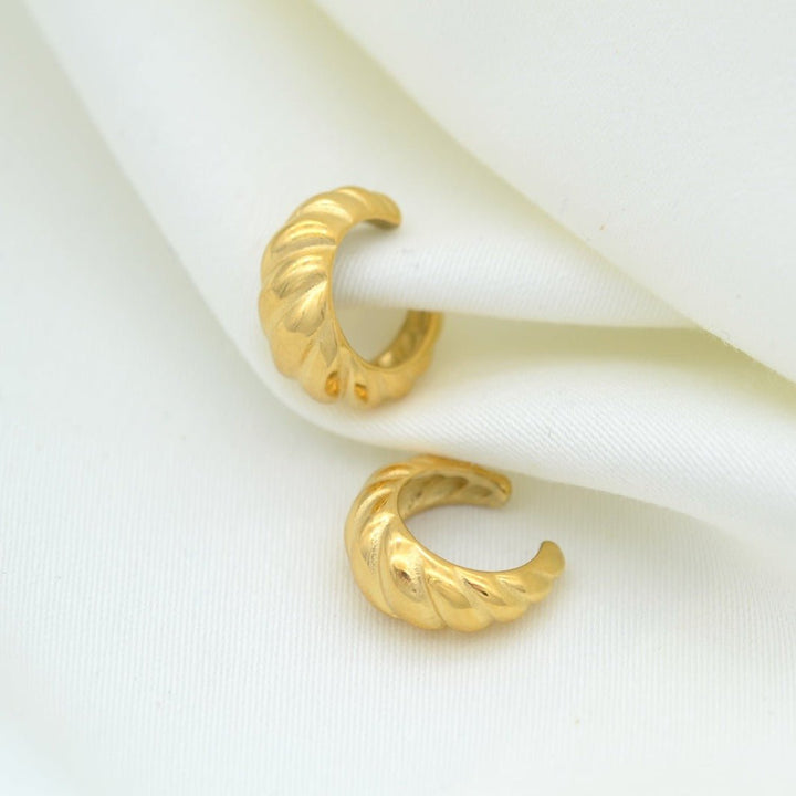 "Hestia" - Croissant Ear Cuff Earrings - Aella Design Jewelry