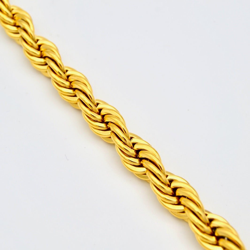 "Iphigenia" - Chunky Twisted Rope Chain Necklace - Aella Design Jewelry