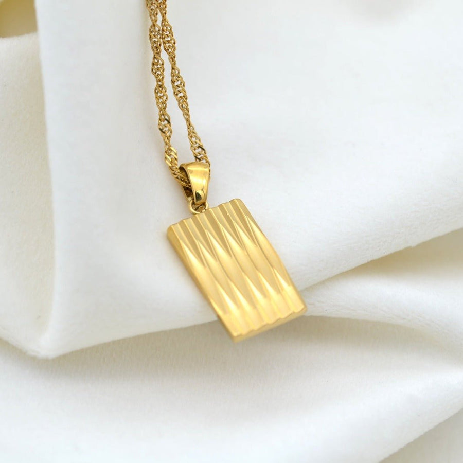 "Manto" - Rectangular Pendant - Aella Design Jewelry