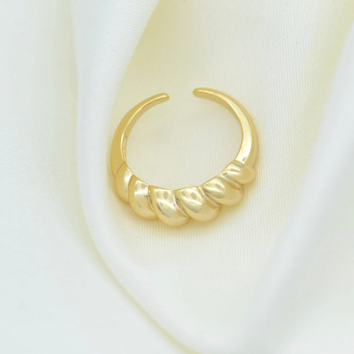 "Melya" - Open Size Croissant Ring - Aella Design Jewelry