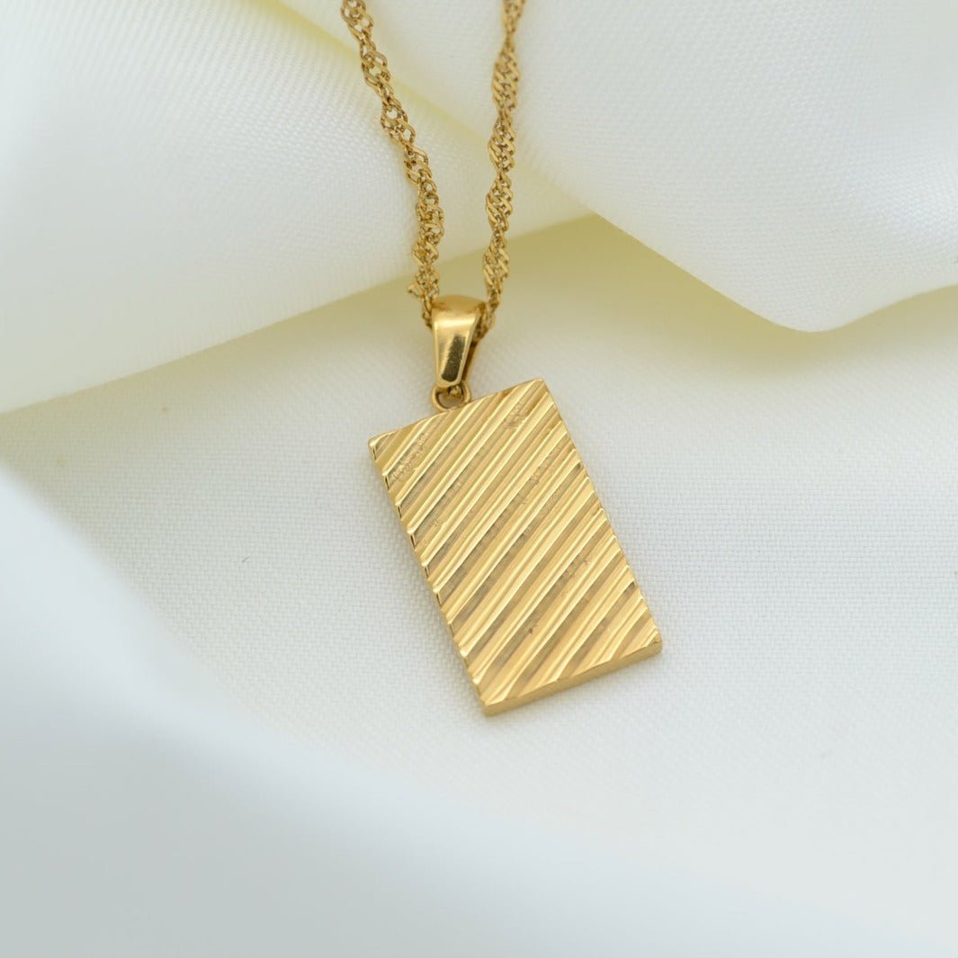 "Niove" - Rectangular Pendant - Aella Design Jewelry